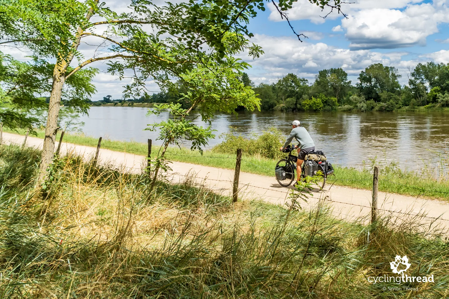 Loire Valley cycling route in France