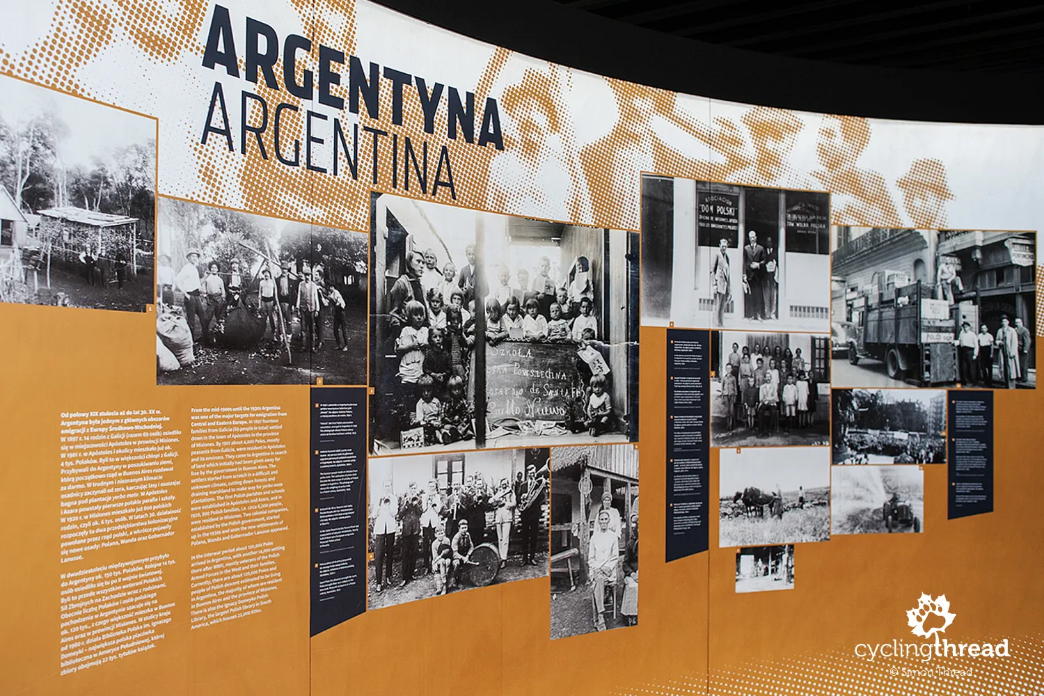 Main exhibition at the Emigration Museum in Gdynia
