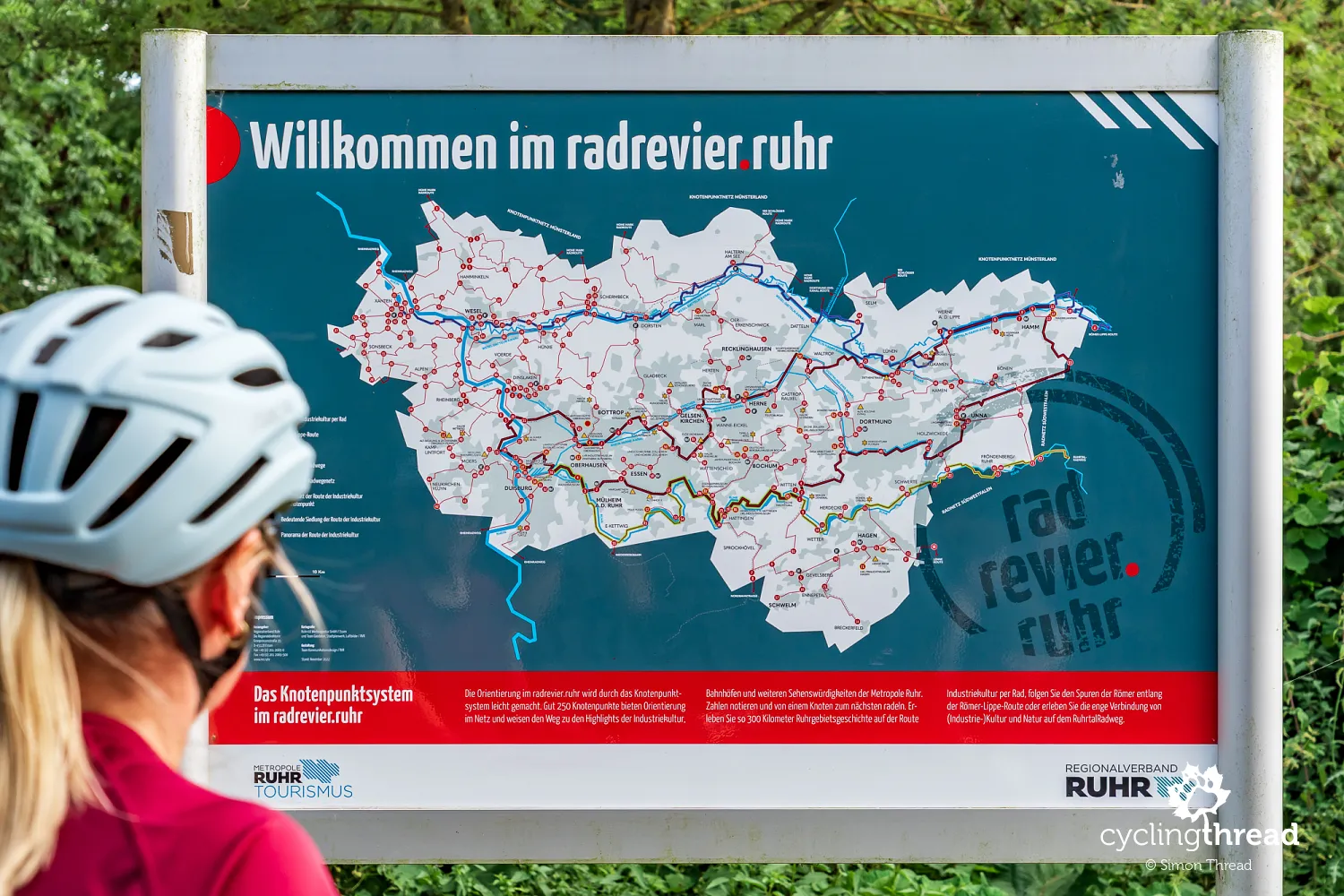 A map of Radrevier Ruhr