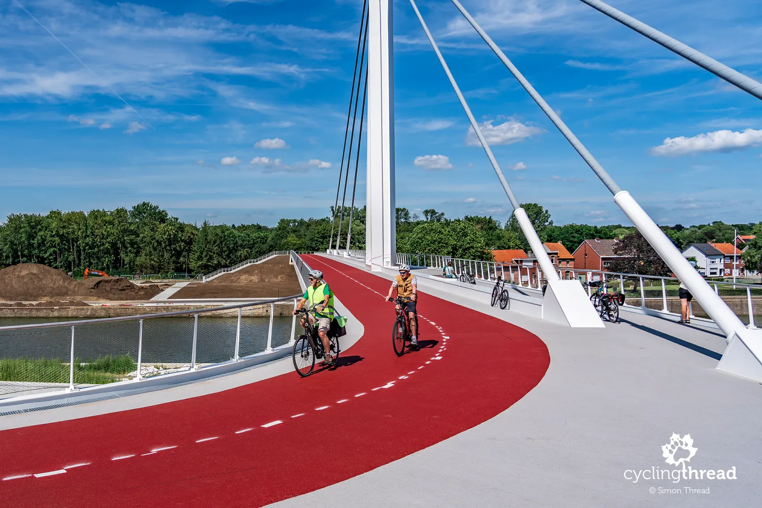 The new cycle bridge in Wijnegem