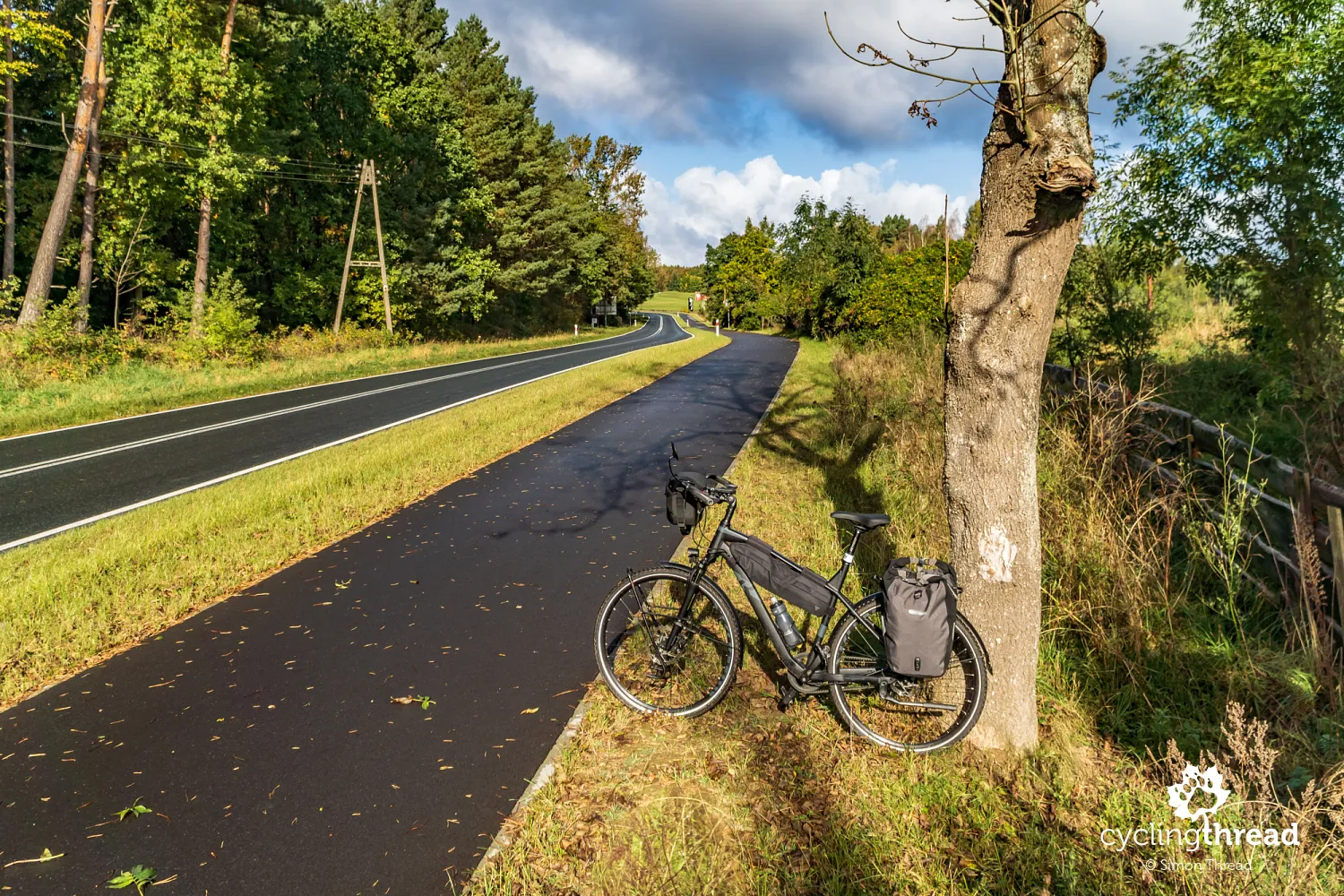 New cycling path before Kołczewo
