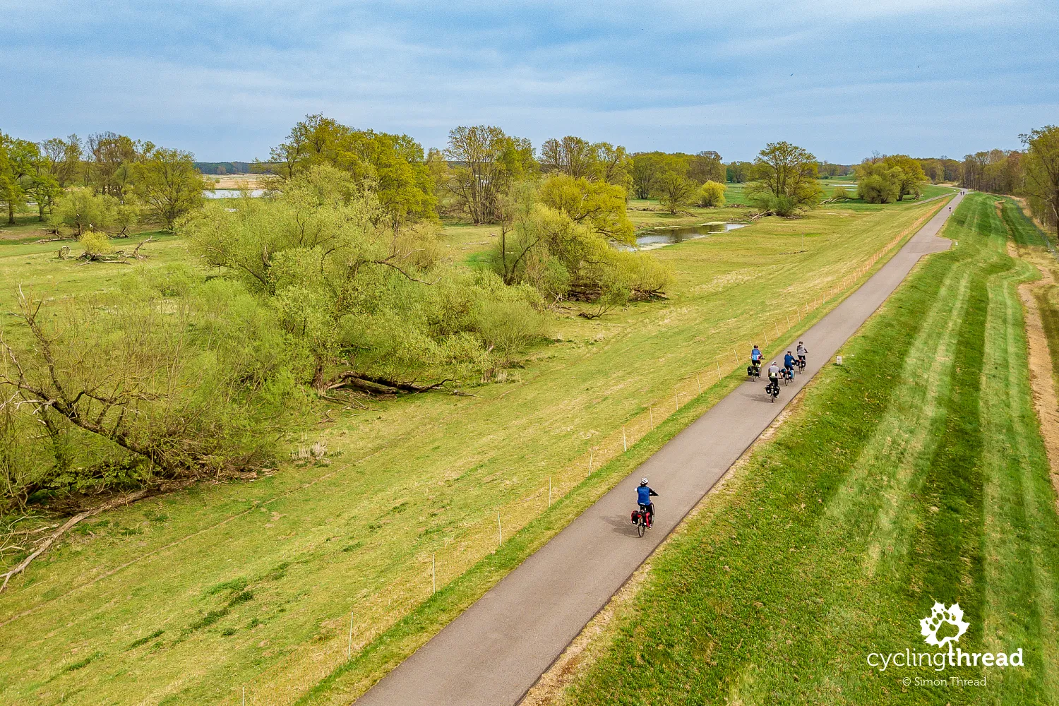 The Oder-Neisse Cycle Route near Neuzelle