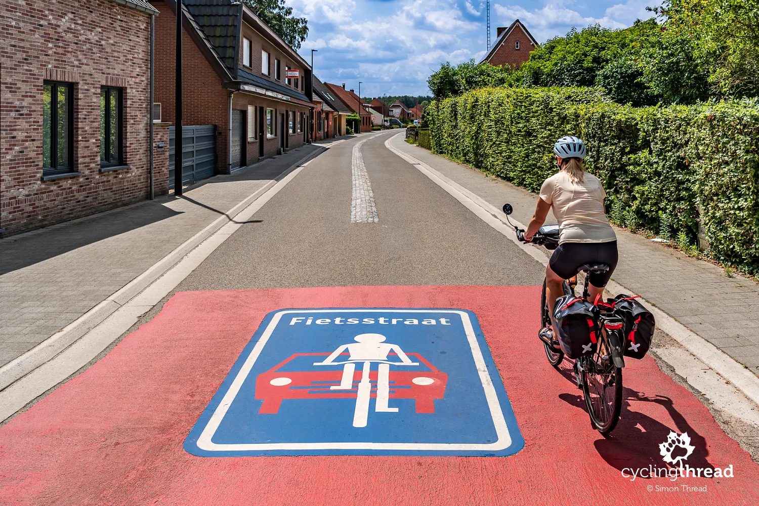 Once Fietsstraat, now Fietszone in Belgium