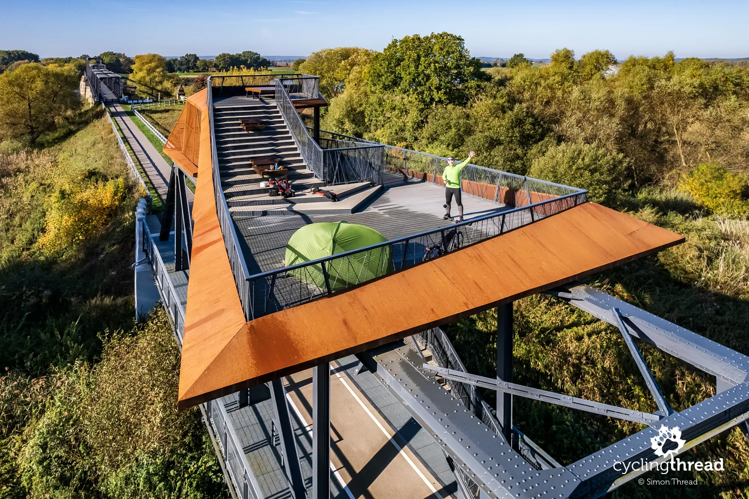 Overnight stay on the bridge over the Oder in Siekierki