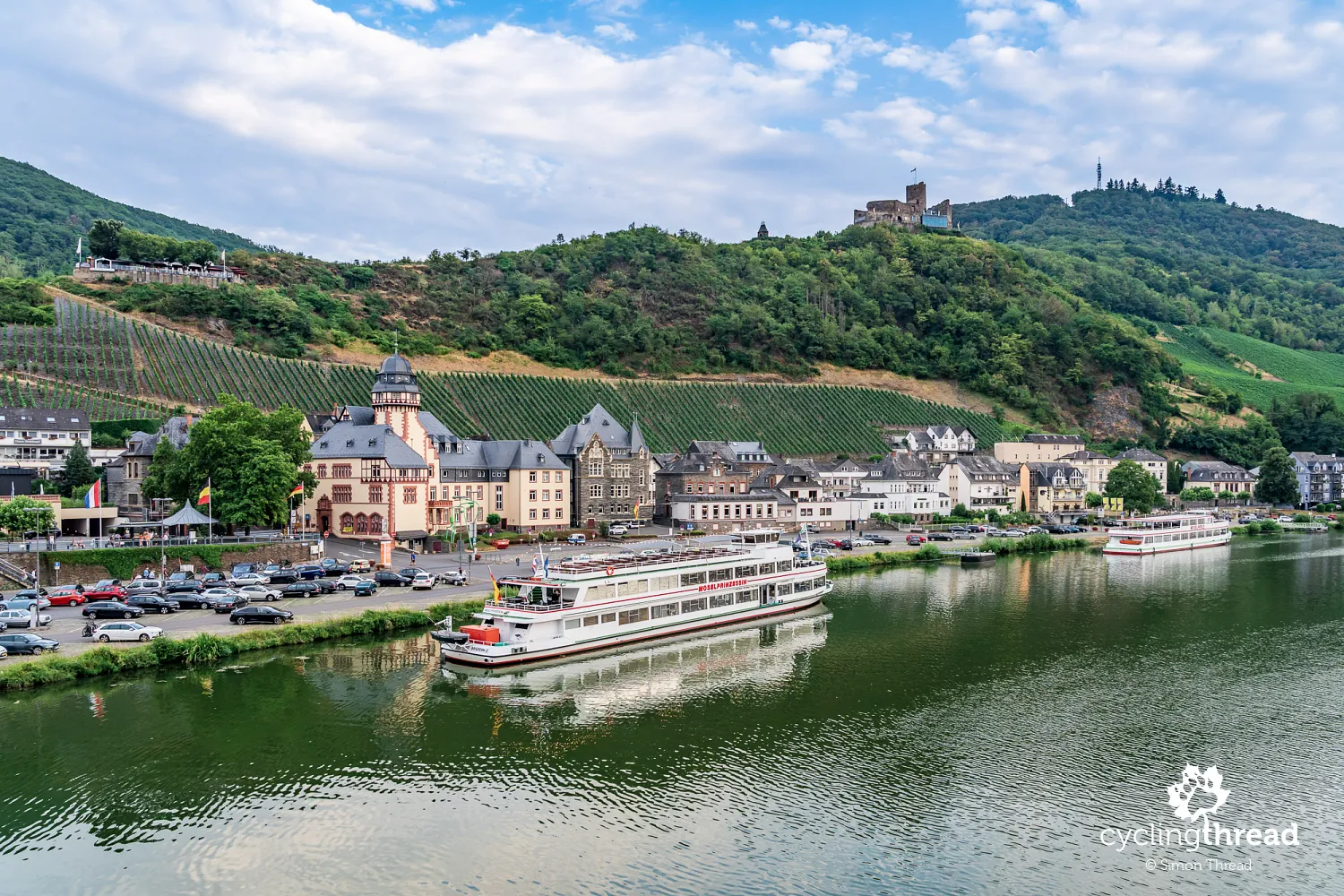 Panoramic view of Bernkastel-Kues on the Moselle