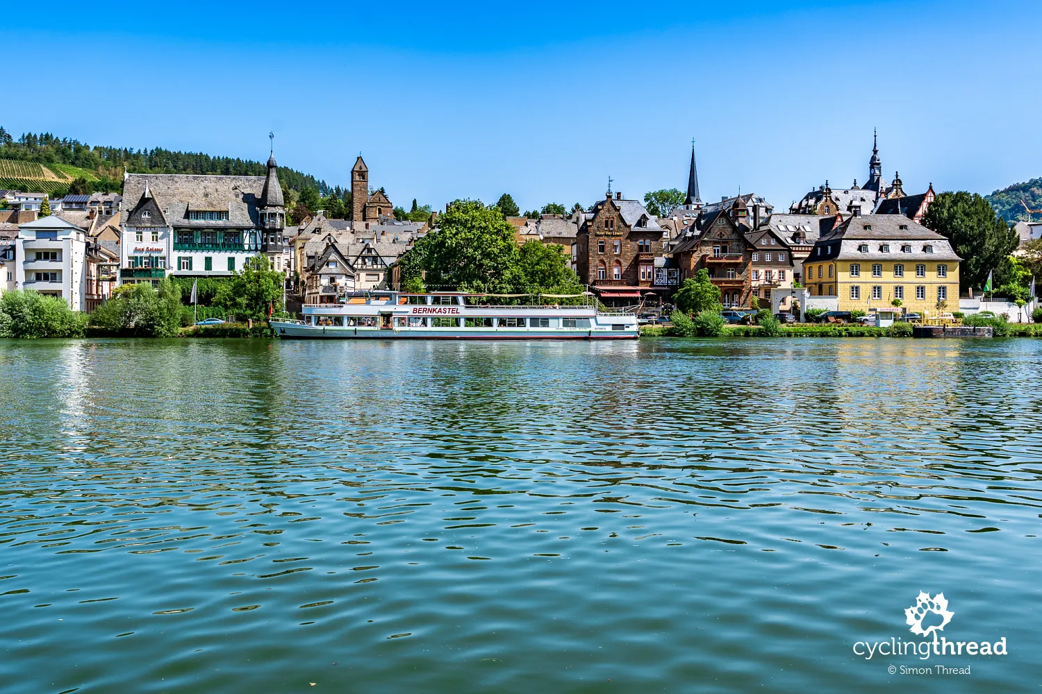 Panoramic view of Traben-Trarbach on the Moselle