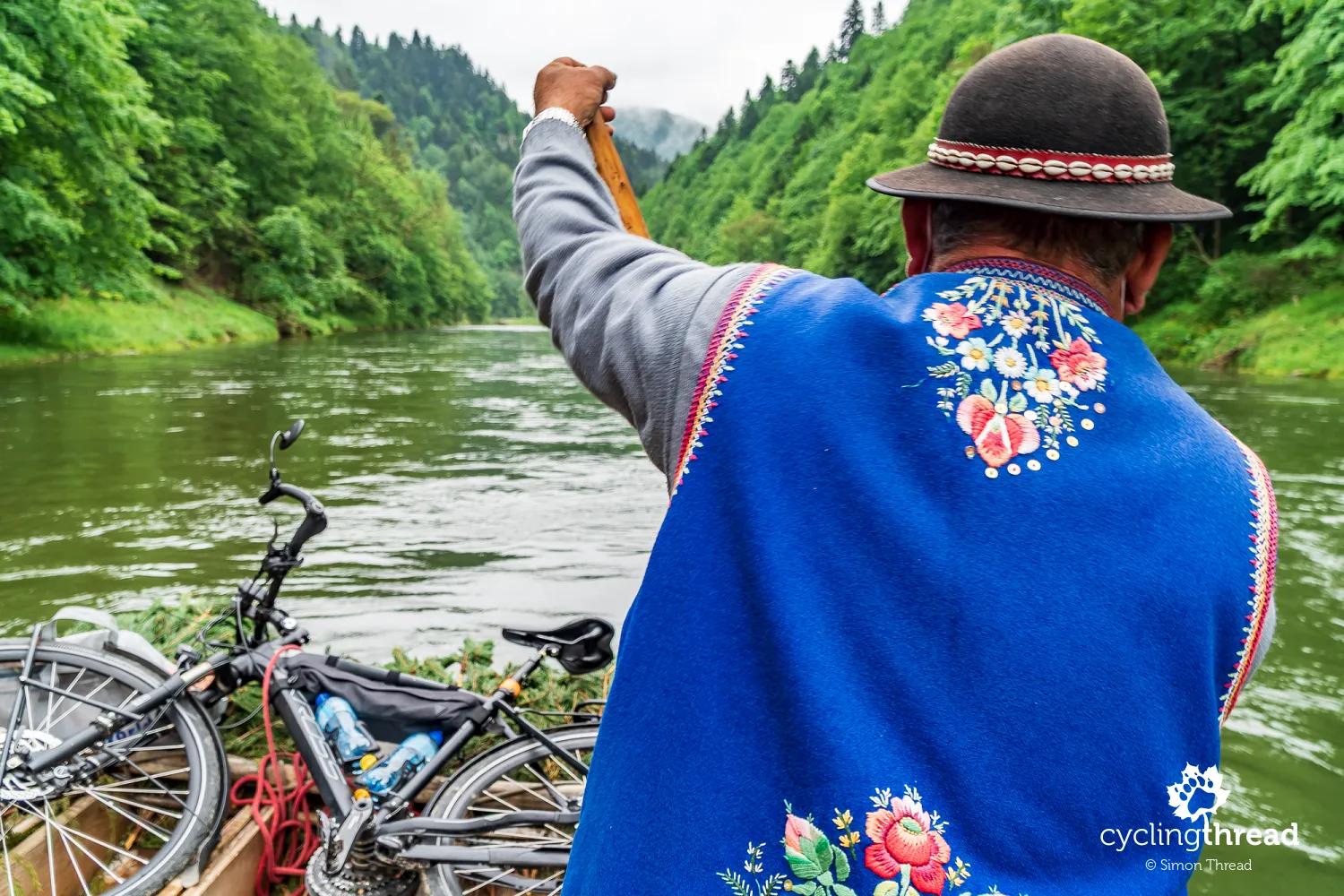 Rafting the Dunajec with a bicycle