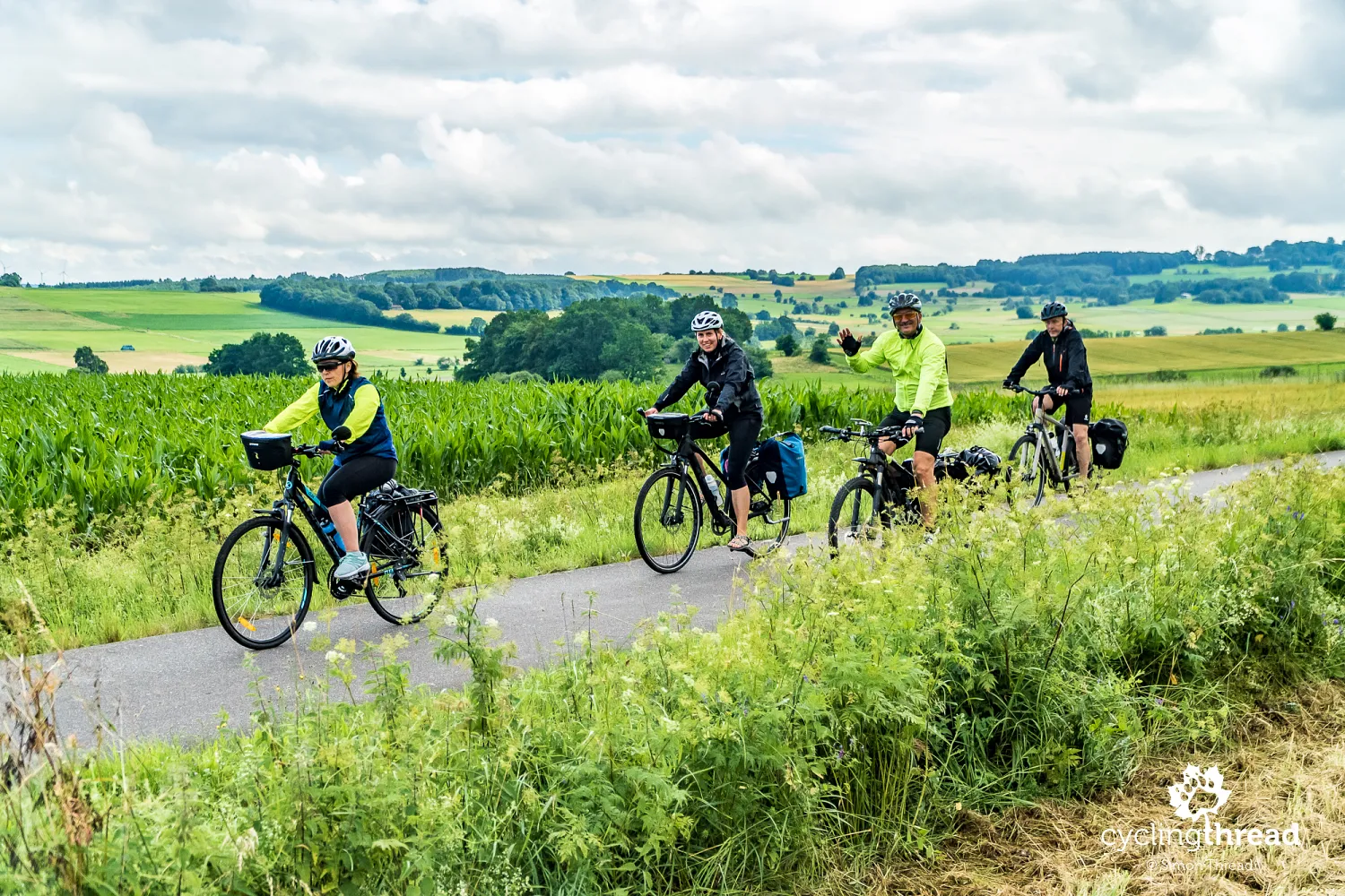 Rail cycling route in Germany