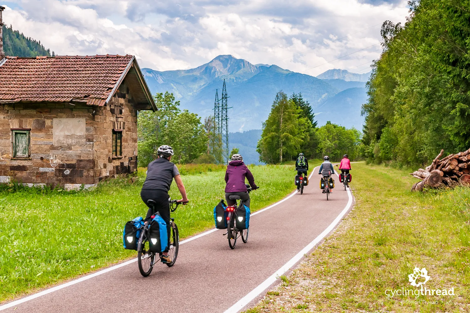 A railway cycle route in South Tyrol