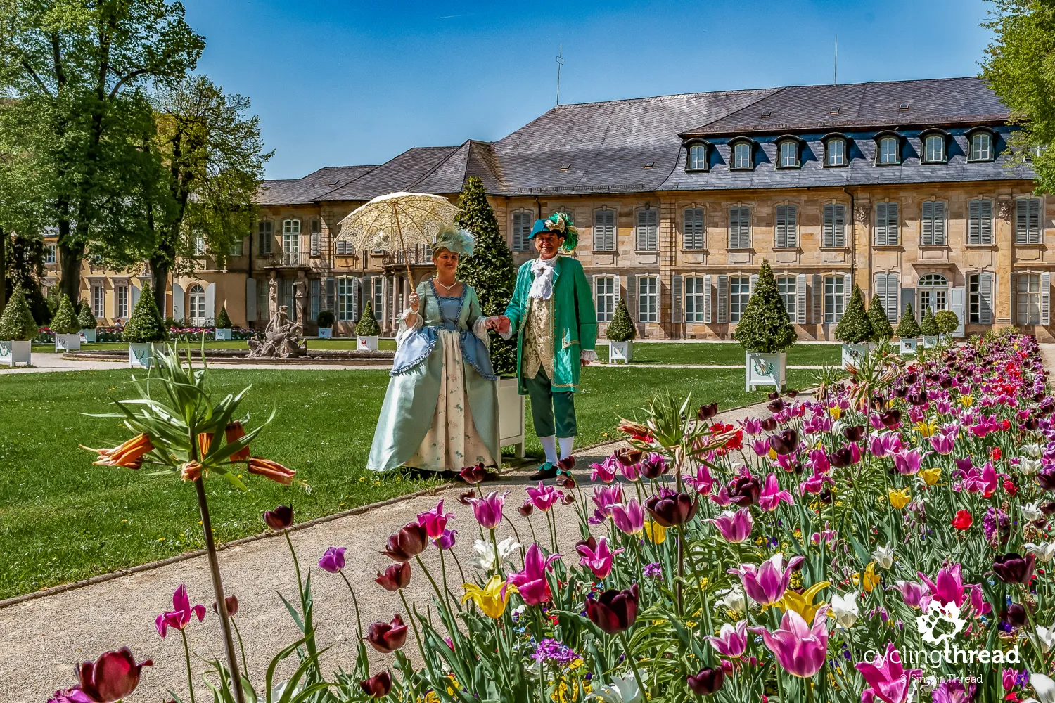 Residents of Bayreuth in historical costumes