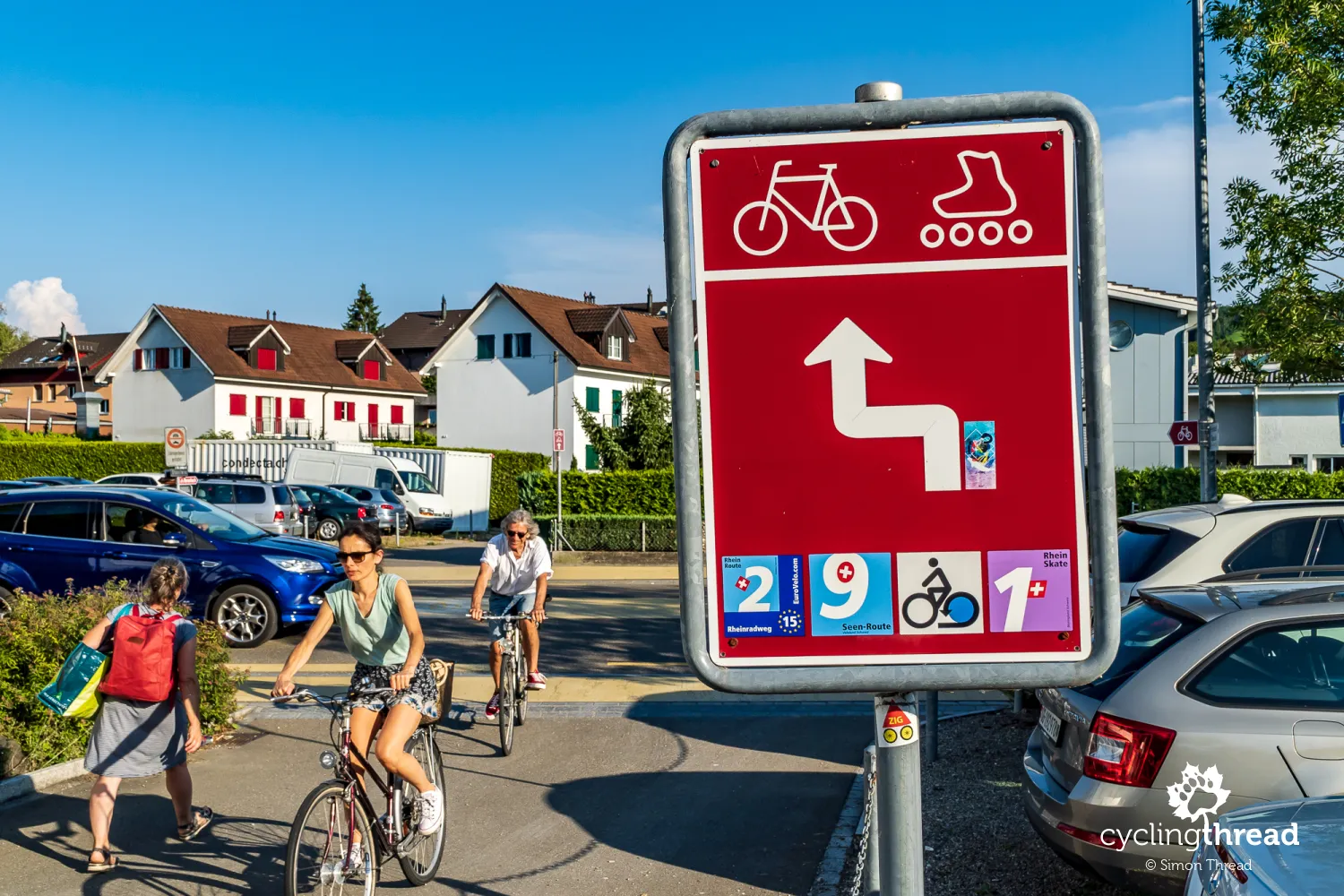 The Rhine Route for cyclists and rollerbladers