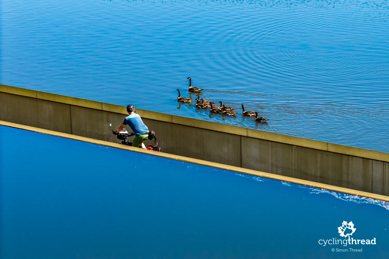 Riding below the water in Bokrijk