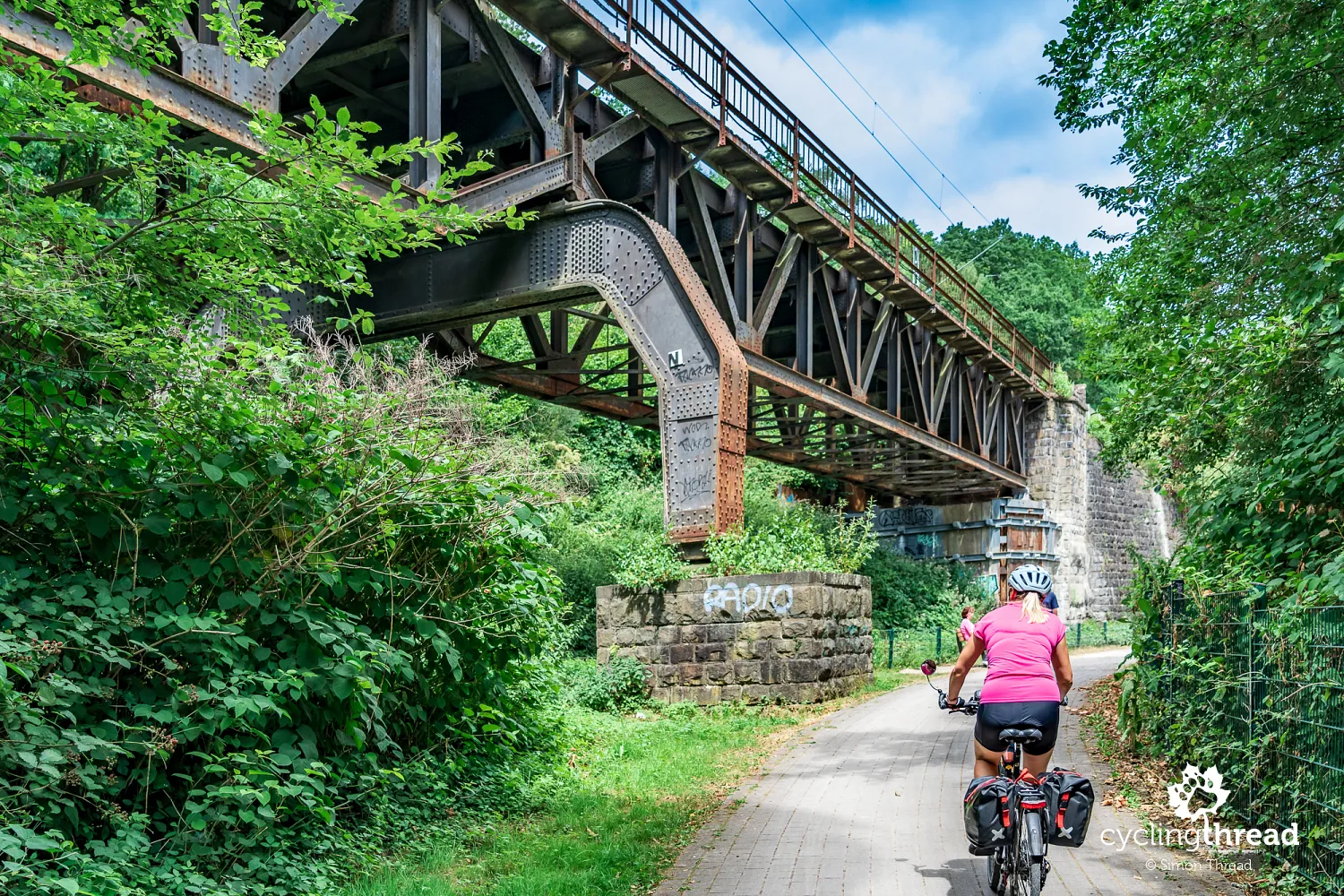 Ruhr Cycle Route on a former railway line