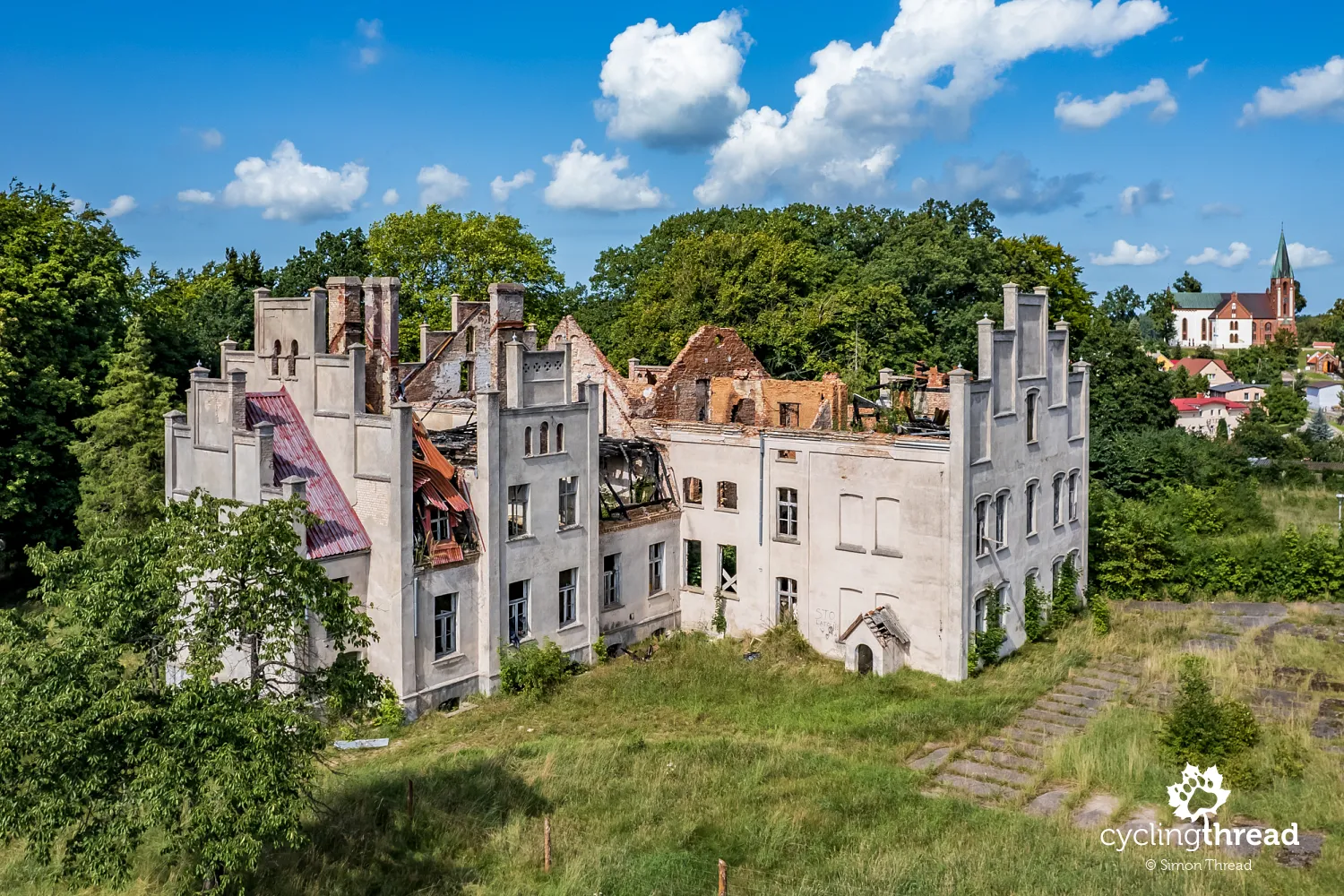 Ruins of the manor in Główczyce