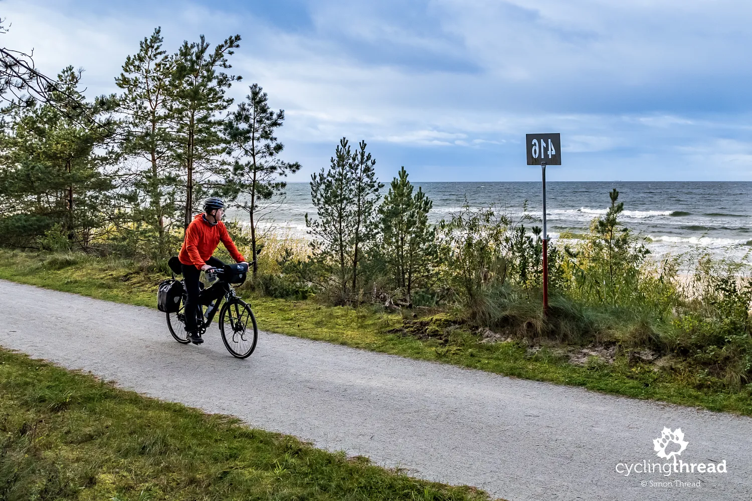 The seaside section of EuroVelo 10 before Międzyzdroje
