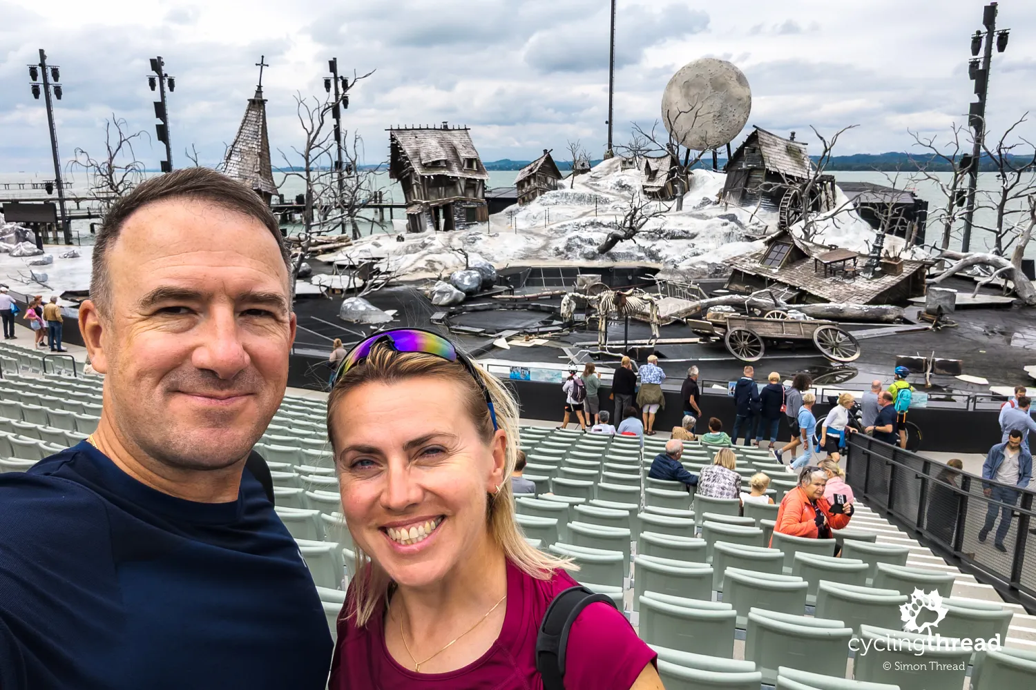 Selfie with the opera stage in Bregenz