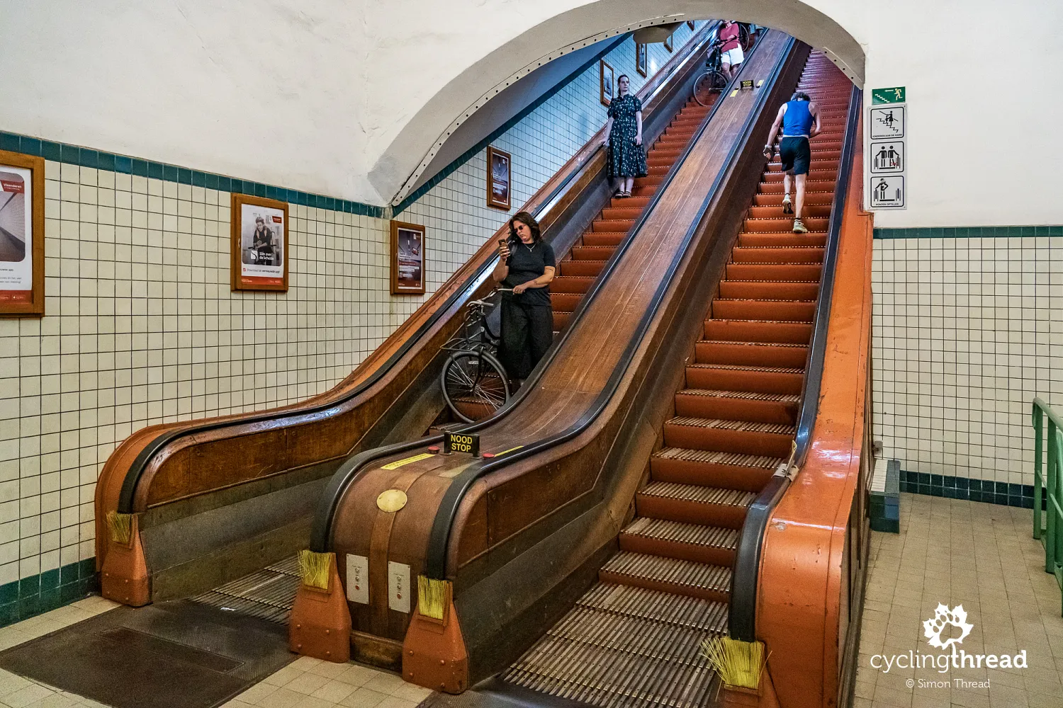 Sint-Annatunnel - a pedestrian and cycle tunnel in Antwerp