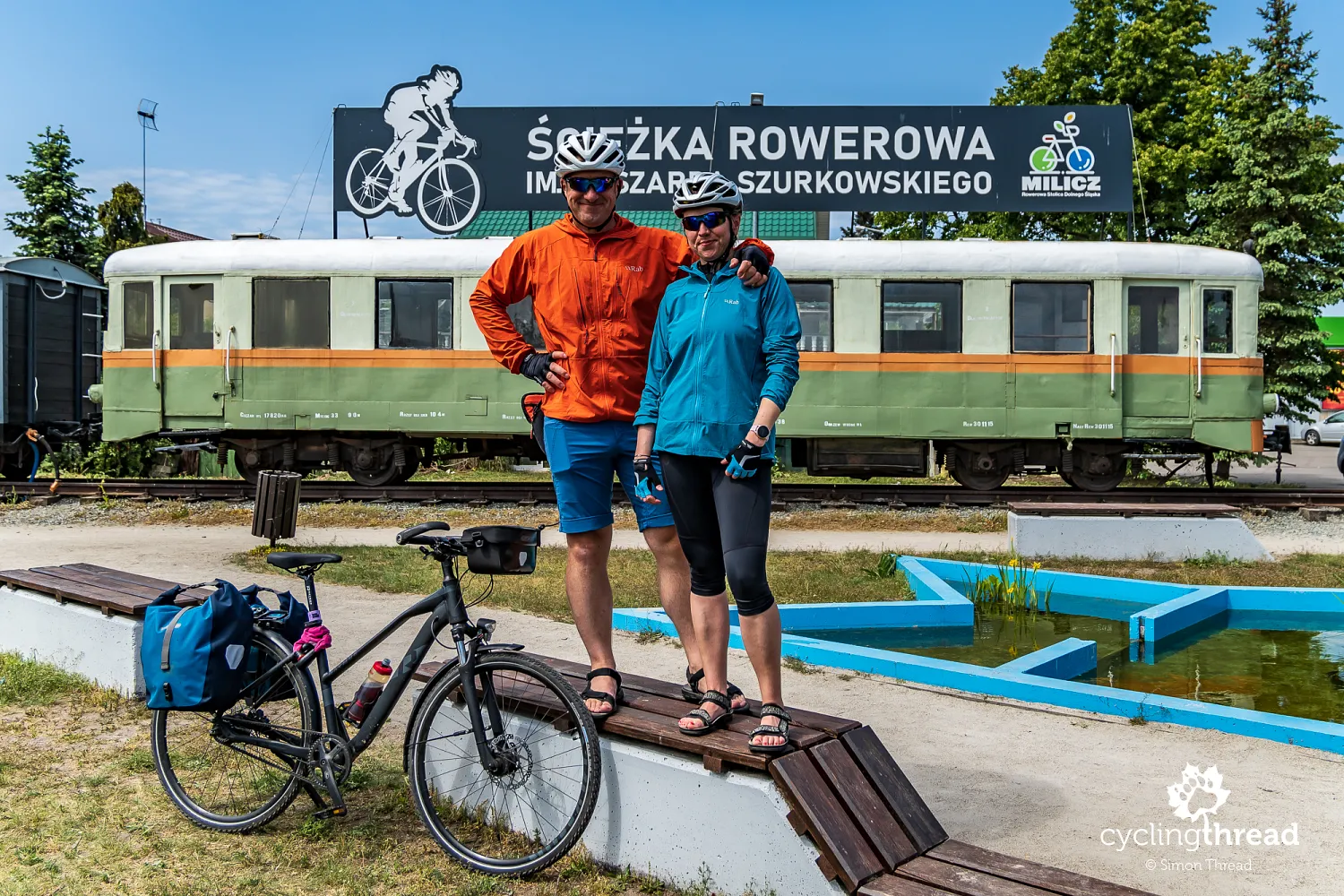 A souvenir photo from the Szurkowski Cycle Path