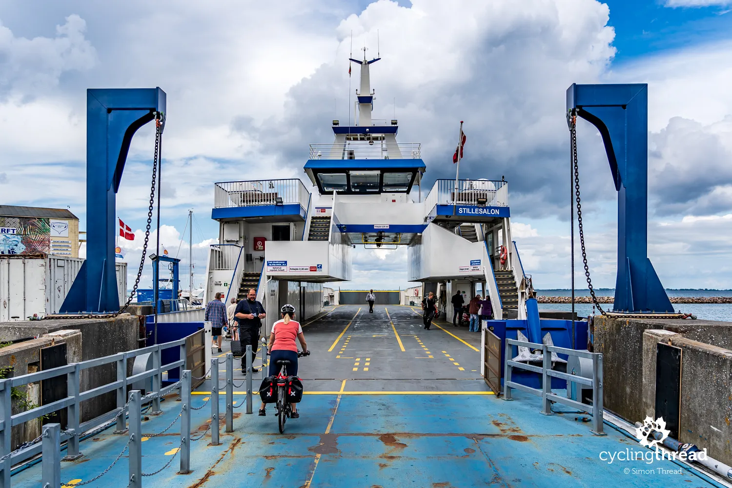 Taking a bicycle on a Danish ferry