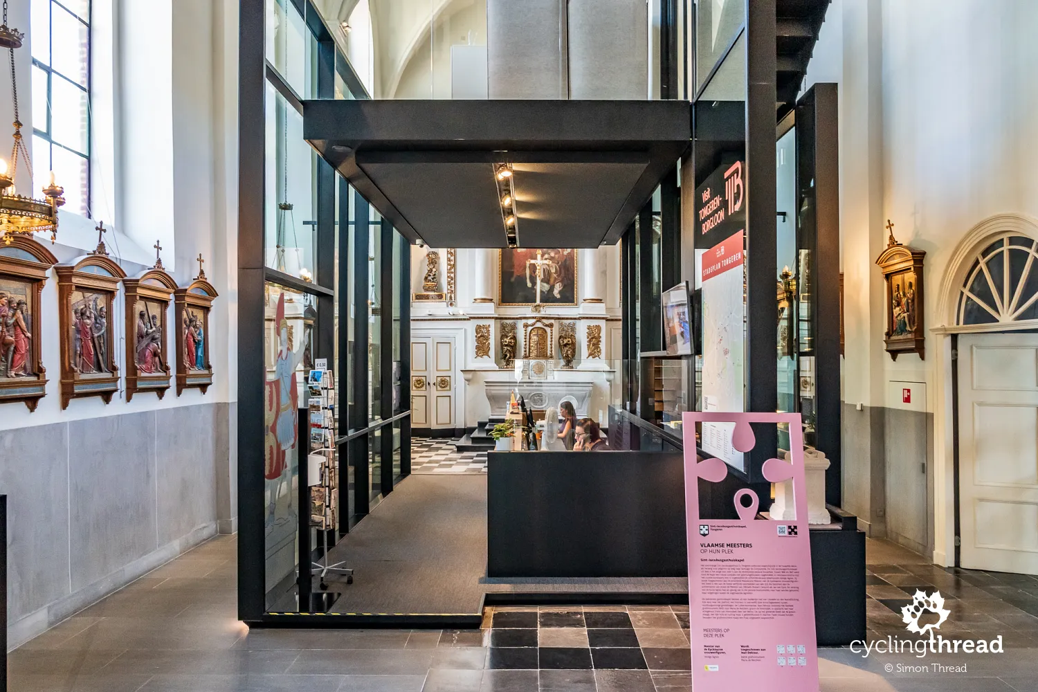 The tourist information in a former chapel in Tongeren