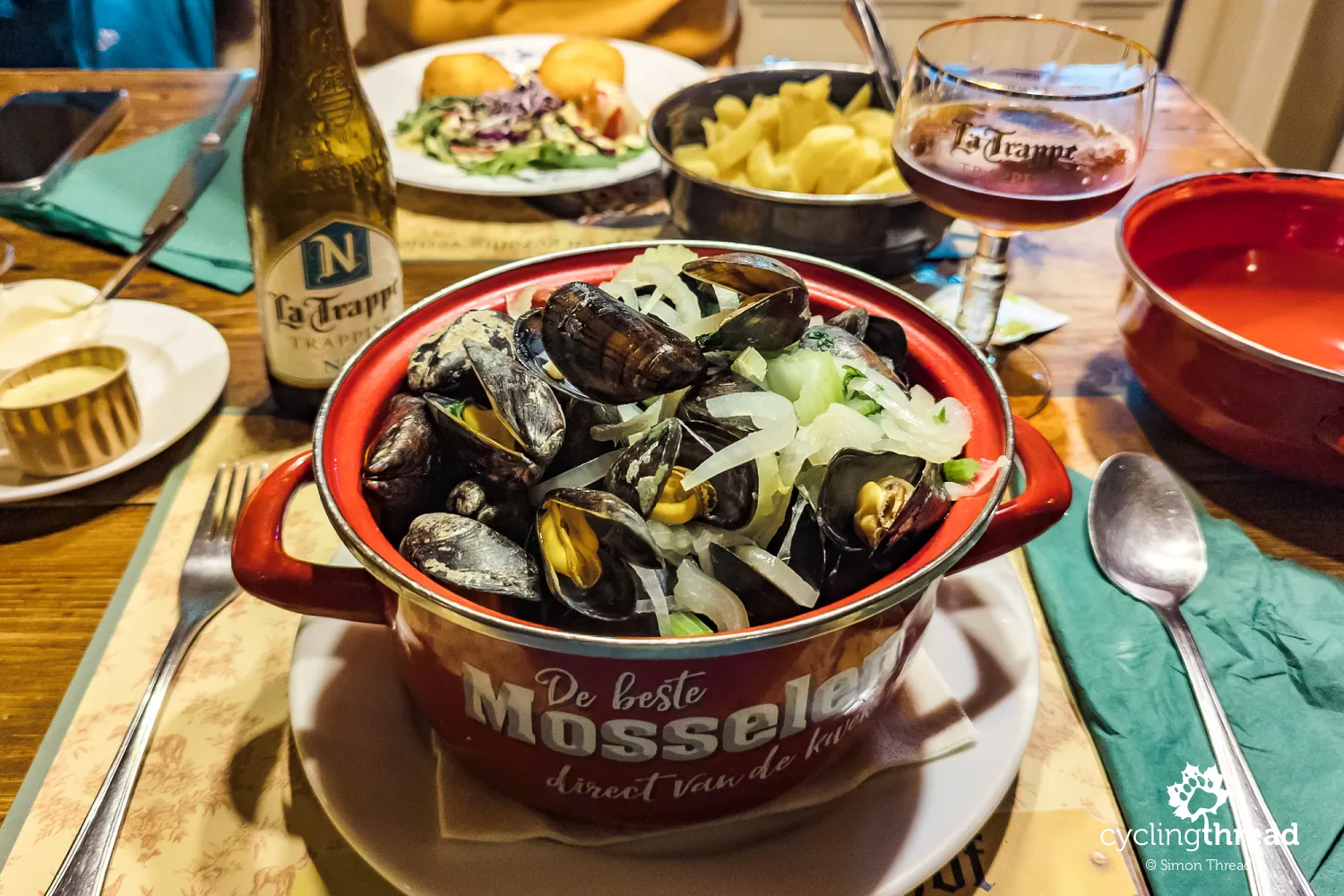 Traditional Belgian mussels in Flanders