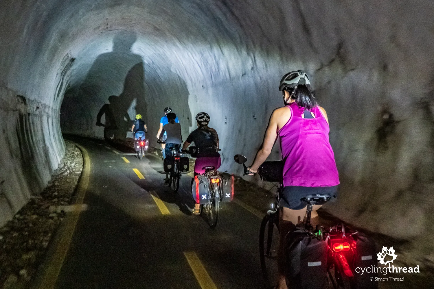 Tunnel for cyclists on the Alpe-Adria route