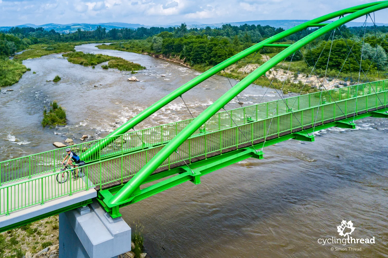 Velo Dunajec - bicycle bridge over the Poprad river