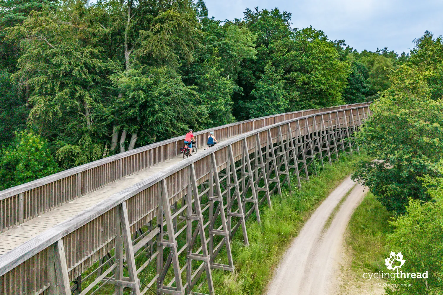 Wooden cycling infrastructure in Belgium