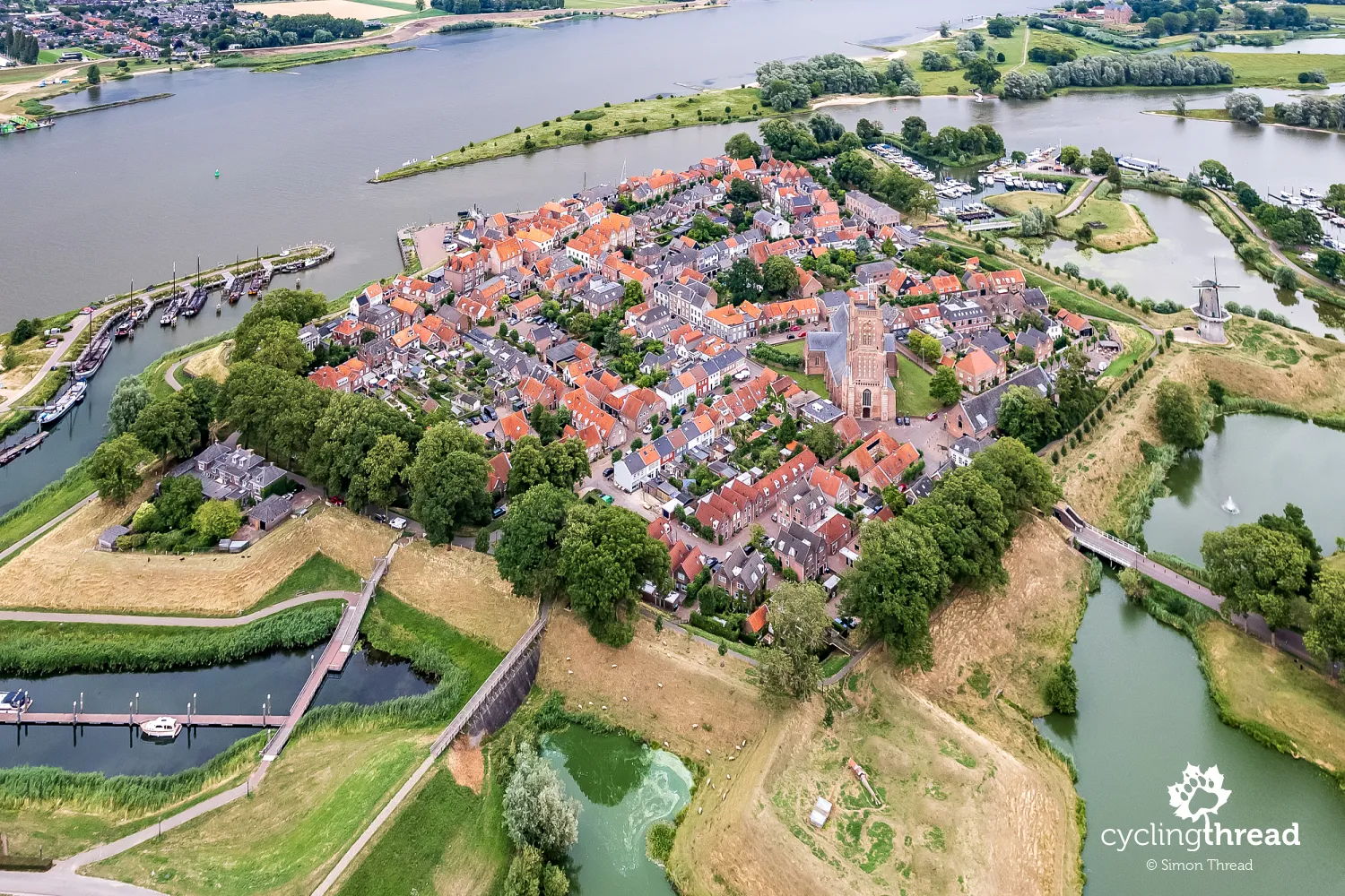 Woudrichem from above