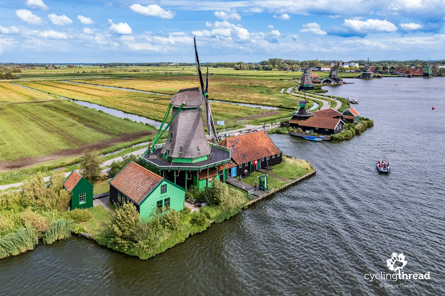 Zaanse Schans - an open-air windmill museum in the Netherlands