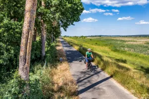 Bicycle route in the Lower Oder Valley