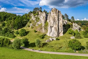 Burgstein - a rock formation above in Franconia