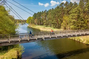 Cycling bridge on the Oder-Spree canal