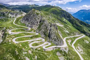 Cycling the Gothardpass in Switzerland