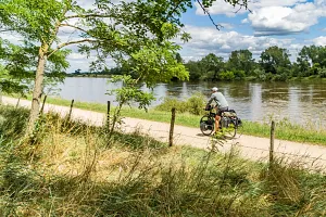Loire Valley cycling route in France