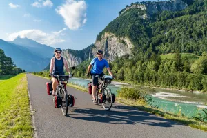 Rhein Bicycle Route in Switzerland